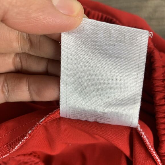 Nike Mens Red Basketball Shorts Size Large W32 Drawstring Athletic Elastic Waist - Picture 9 of 9